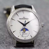 积家Jaeger LeCoultre 超薄月相大师系列男表  