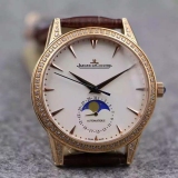 积家Jaeger LeCoultre 超薄月相大师系列男表   