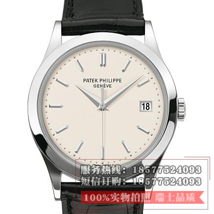 【缺货】百达翡丽PATEK PHILIPPE SA Calatrava 古典系列5296G-010 - 白金款式 - 腕表