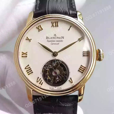 宝珀Blancpain 陀布拉苏斯春宫图飞轮 00232-3631-55B  手动 商务腕表