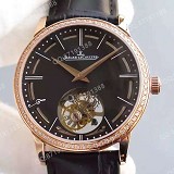 积家Jaeger-LeCoultre 真卡罗素陀飞轮系列  黑面  