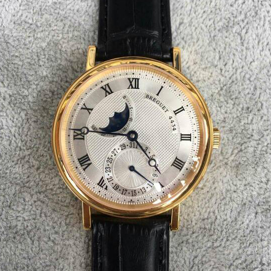 Breguet 宝玑 CLASSIQUE 3717 18K包金 真日月星辰 