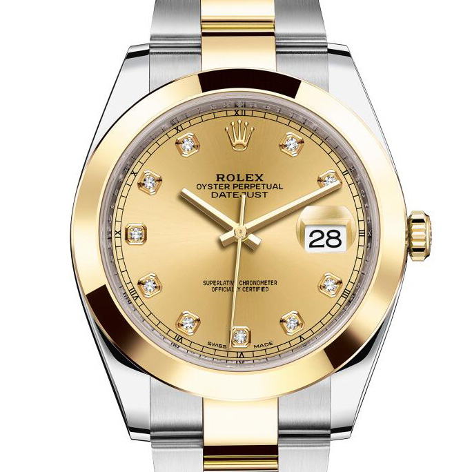 Rolex 劳力士 Datejust 日志型系列126303金盘镶钻   