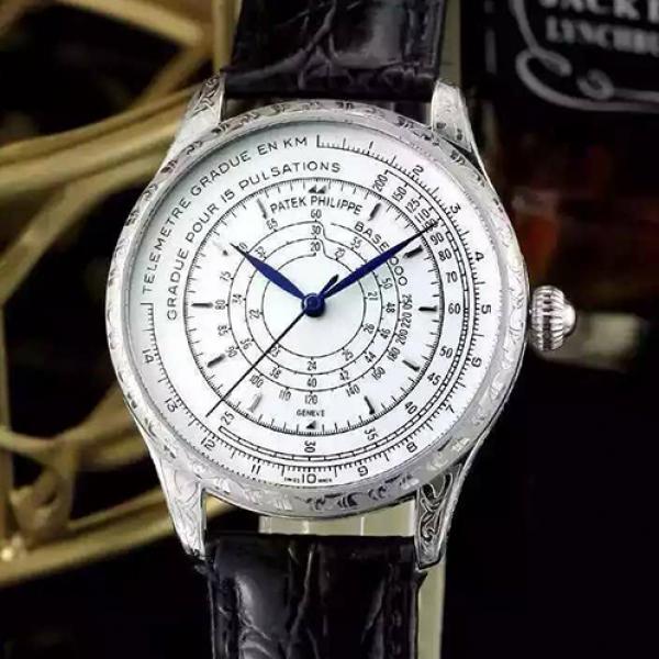 百达翡丽Patek Philippe  超薄独特雕刻表壳 进口  