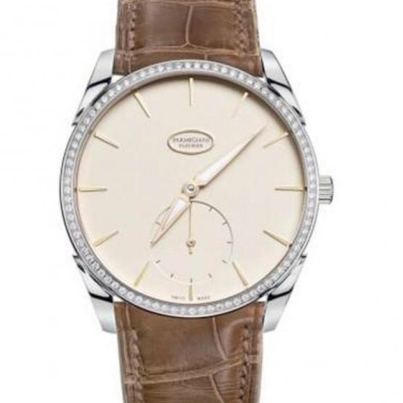 帕玛强尼(Parmigiani Fleurier)Tonda 1950系列PFC267-1262400-HA3921 棕带 镶钻 