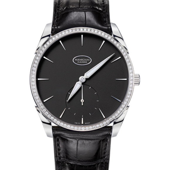 帕玛强尼(Parmigiani Fleurier)Tonda 1950系列PFC267-1260300-HA1421 黑盘 镶钻 