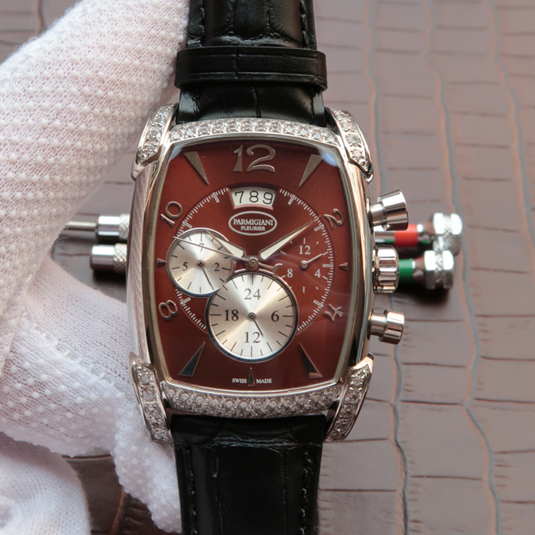 帕玛强尼(Parmigiani Fleurier)KalpaGraphe系列PFC128-0000100 棕红盘 镶钻 