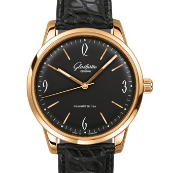 格拉苏蒂原创 Glashütte Original Senator 20世纪复古系列1-39-52-02-01-04  黑盘 