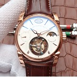 帕玛强尼(Parmigiani Fleurier)Tonda 1950系列真陀飞轮新款日月星辰 24小时显示  白盘 手动手表