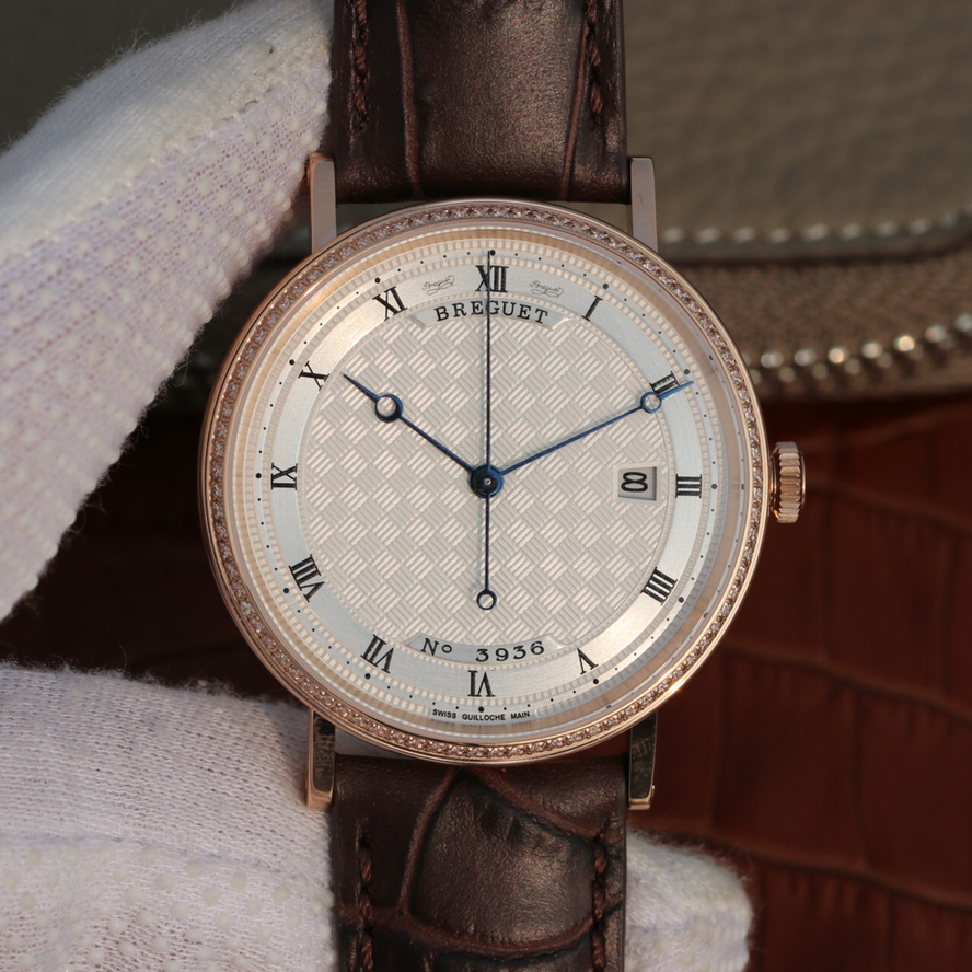 宝玑Breguet CLASSIQUE 经典系列5177 玫瑰金镶钻腕表 