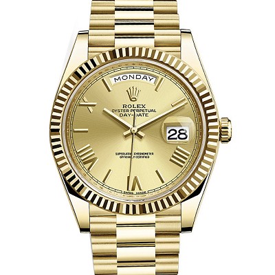 Rolex 劳力士 星期日历型228238 罗马刻度 18K包金 