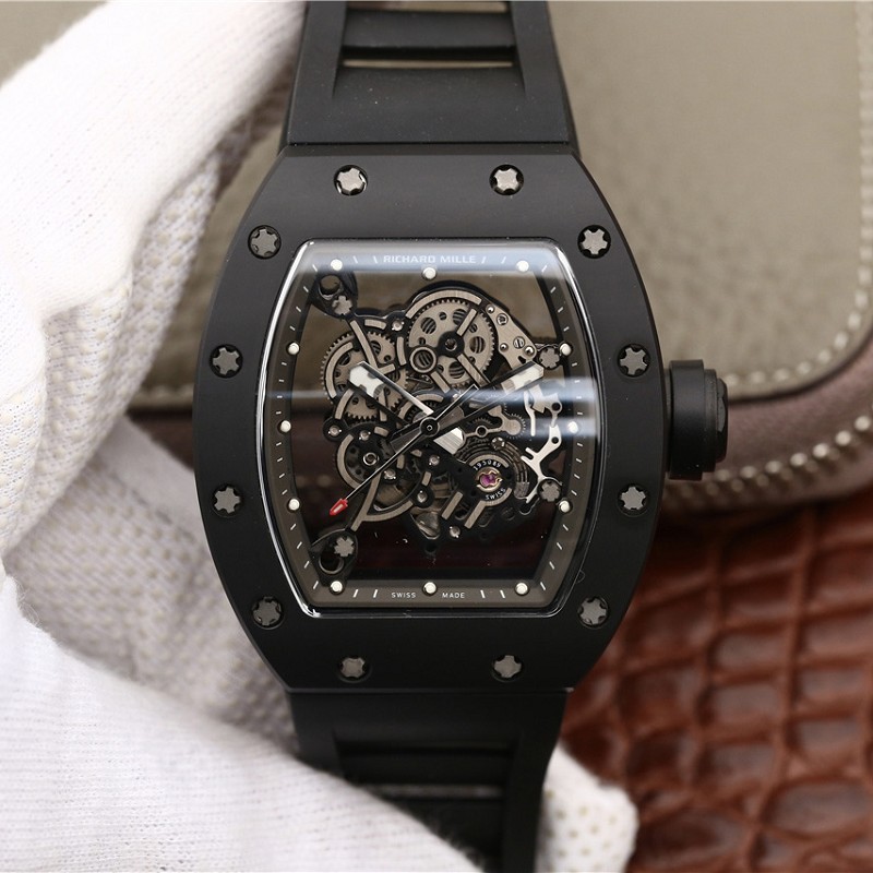 高仿理查德米勒手表 KV理查德米勒 RM 055陶瓷陶瓷腕表