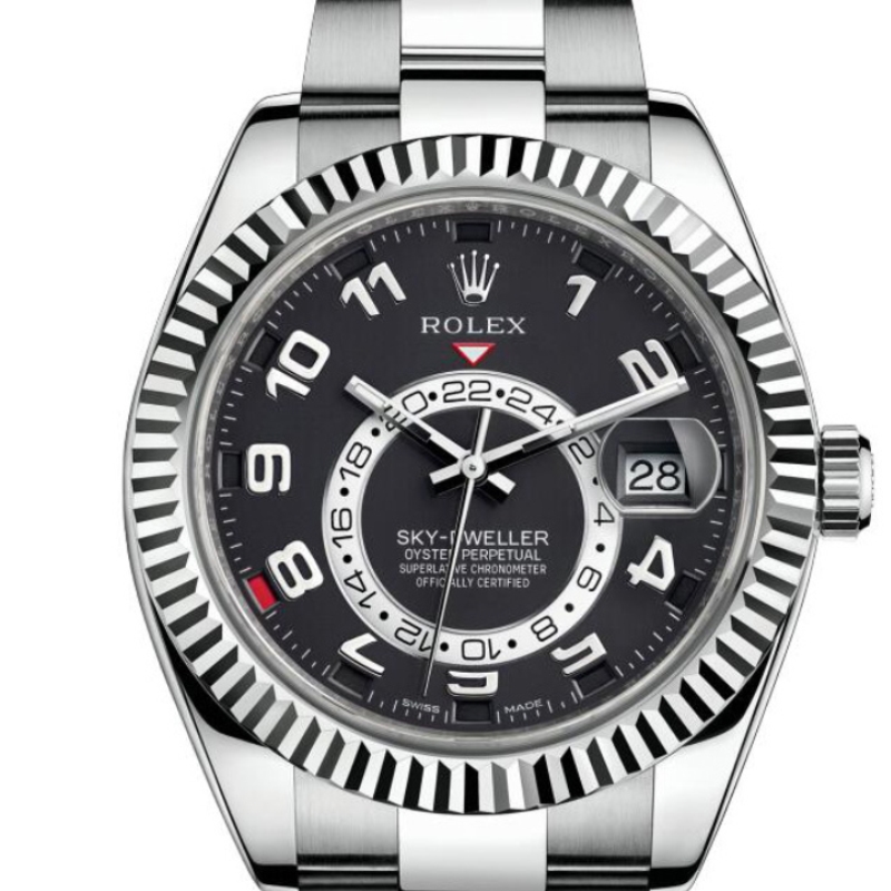 rolex手表复刻价格图片 劳力士Sky-Dweller 326934 黑盘 高仿表