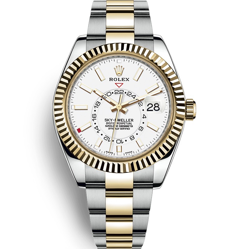 rolex手表复刻一般多少钱 劳力士Sky-Dweller 326933 间金 高仿表