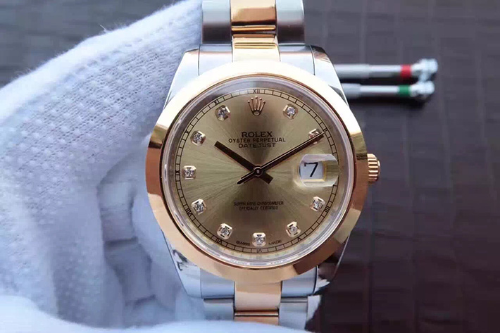 Rolex 劳力士 Datejust 日志型系列126303金盘镶钻