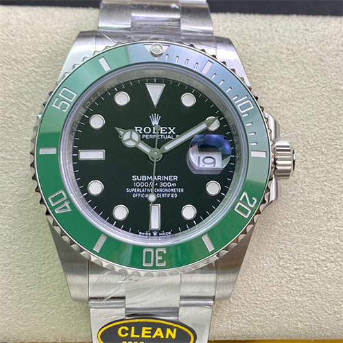劳力士绿水鬼复刻手表价格 c厂 v4版 126613LB 绿圈黑盘41毫米 自动机械表
