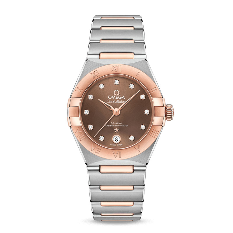 欧米茄星座复刻手表哪个厂的好一点 tws厂 第五代星座 131.20.29.20.63.001 棕色盘 玫瑰金